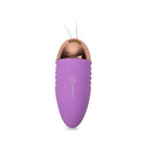 Camtoyz Lolly Ariel Silicone Vibrating Bullet in purple with a shiny cap for powerful, adjustable vibrations.