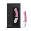 LELO GIGI 2 Rechargeable G Spot Vibrator Pink in elegant packaging, showcasing its unique design and features.