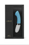 LELO GIGI 2 Rechargeable G Spot Vibrator Turquoise Blue in elegant packaging.