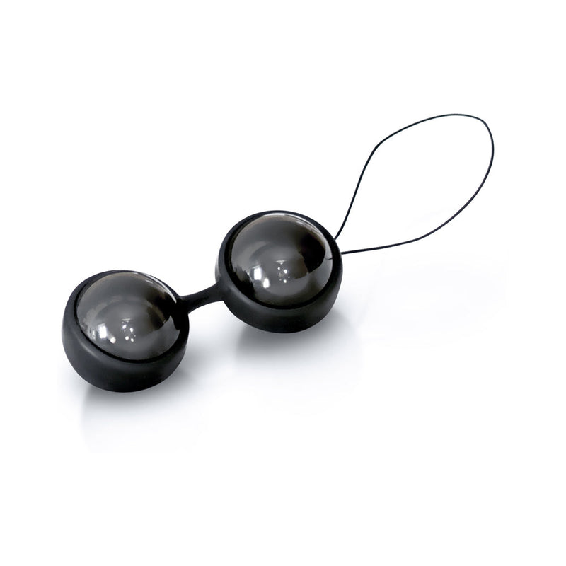 LELO BEADS Noir Kegel Balls Set Black shown in elegant design for sensual pleasure and intimate health.