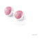 LELO BEADS Plus Kegel Balls Set Blue Pink Purple with two pink weighted beads designed for pelvic floor training.