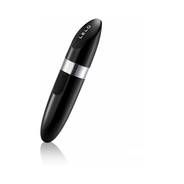 LELO MIA 2 Rechargeable Lipstick Vibrator Black, sleek black design, compact and discreet personal massager.
