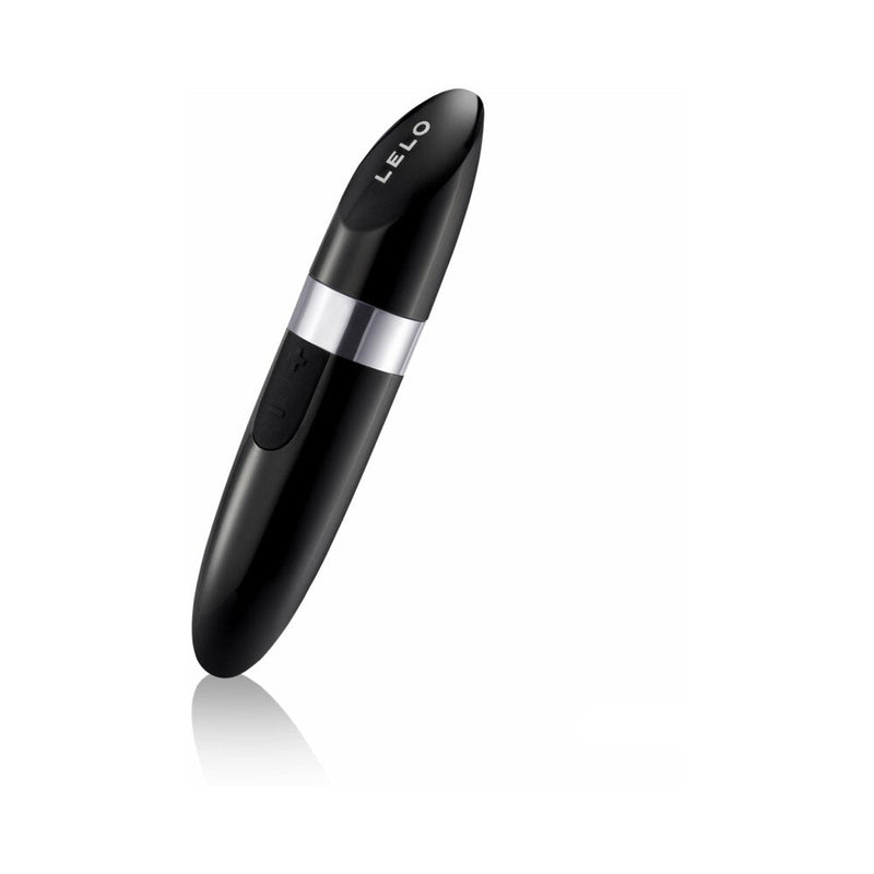 LELO MIA 2 Rechargeable Lipstick Vibrator Black, sleek black design, compact and discreet personal massager.