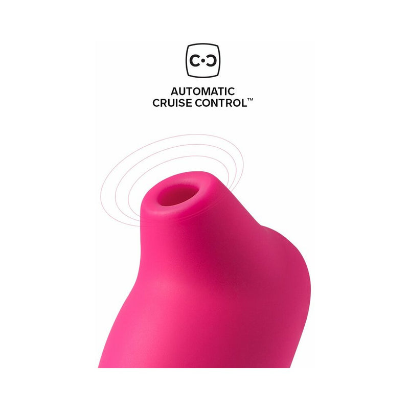 LELO SONA CRUISE Rechargeable Clitoral Stimulator Cerise with Automatic Cruise Control feature.