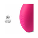 LELO SONA CRUISE Rechargeable Clitoral Stimulator Cerise showing 8 powerful resonating settings.