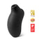 LELO SONA Rechargeable Clitoral Stimulator Black with award badges and sleek design.