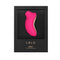LELO SONA Rechargeable Clitoral Stimulator Cerise in elegant black packaging with pink design.