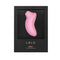 LELO SONA Rechargeable Clitoral Stimulator Pink in sleek packaging showcasing its unique design.