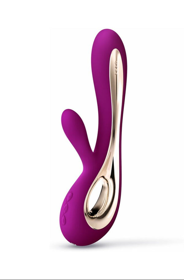 LELO SORAYA 2 Rechargeable Rabbit Vibrator Deep Rose in elegant design with dual stimulation features.