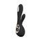 LELO SORAYA WAVE Rechargeable Rabbit Vibrator Black with sleek design and controls for optimal pleasure.