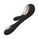 LELO SORAYA WAVE Rechargeable Rabbit Vibrator Black with sleek design and luxurious features for ultimate pleasure.