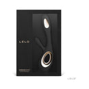 LELO SORAYA WAVE Rechargeable Rabbit Vibrator Black in sleek packaging with elegant design.