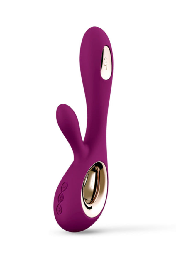 LELO SORAYA WAVE Rechargeable Rabbit Vibrator Deep Rose displayed with elegant design and body-safe silicone.
