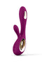 LELO SORAYA WAVE Rechargeable Rabbit Vibrator Deep Rose displayed with elegant design and body-safe silicone.
