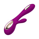 LELO SORAYA WAVE Rechargeable Rabbit Vibrator Deep Rose with ergonomic design and luxurious silicone.