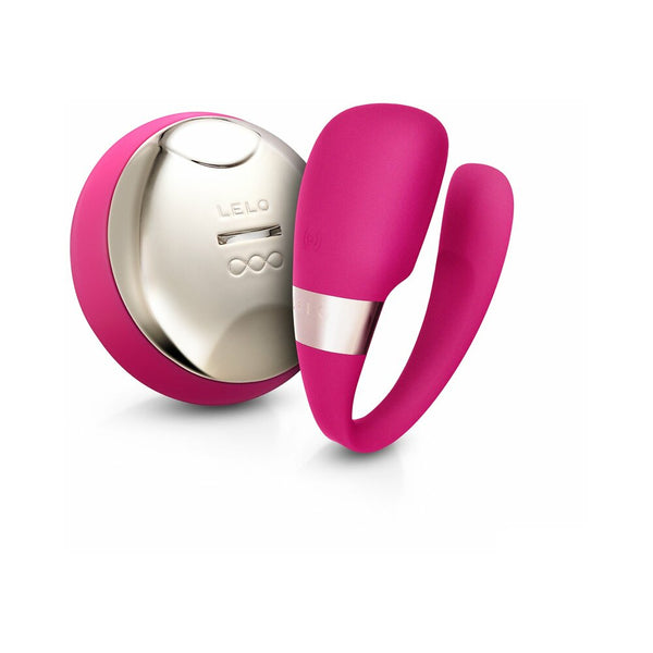 LELO TIANI 3 Dual Stimulation Couples Vibrator With Remote Cerise in pink, designed for intimate experiences.