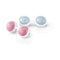 LELO BEADS Mini Kegel Balls Set Blue Pink, body-safe and discreet kegel exercise balls in blue and pink.