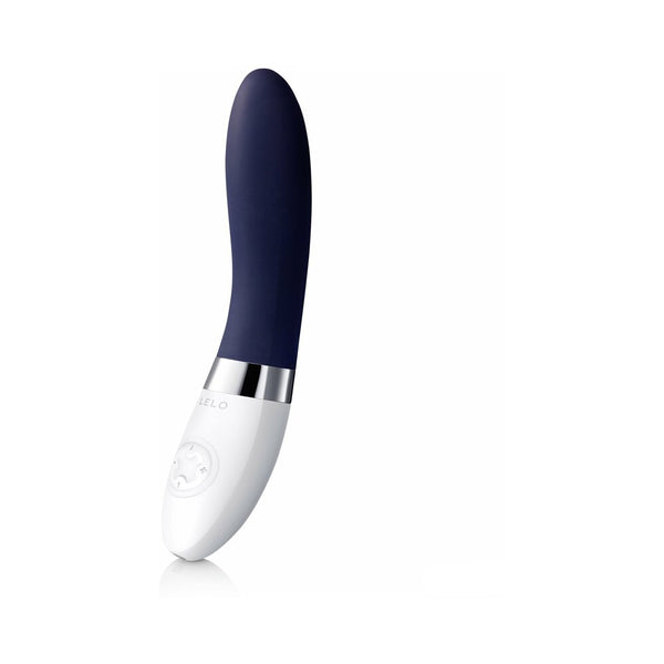 LELO LIV 2 Rechargeable G Spot Vibrator Blue, elegant design for deep pleasurable experiences.
