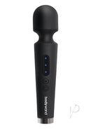 Bodywand Power Wand 8 Inch Silicone Wand Massager Black - sleek design with buttons and rounded head.