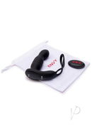 Envy Toys Thruster P-Spot Vibrator with Stamina Ring Black with remote and storage bag.