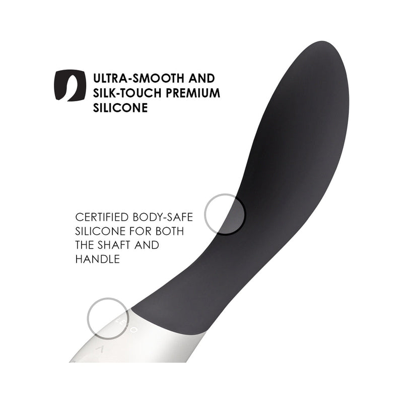 LELO MONA WAVE Rechargeable G Spot Vibrator Black premium silicone material and ergonomic design features