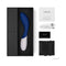 LELO MONA Wave Rechargeable G Spot Vibrator Midnight Blue in elegant packaging with accessories.