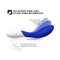 LELO MONA Wave Rechargeable G Spot Vibrator Midnight Blue, full-bodied form curls up and down for G-spot stimulation.