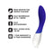 LELO MONA Wave Rechargeable G Spot Vibrator Midnight Blue features Wave Motion, waterproofing, rechargeable battery, low sound level.