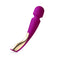 LELO SMART WAND 2 Large Rechargeable Wand Vibrator Deep Rose in a sleek design with ergonomic handle and bold color.