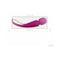 LELO SMART WAND 2 Large Rechargeable Wand Vibrator Deep Rose in elegant packaging for ultimate relaxation.