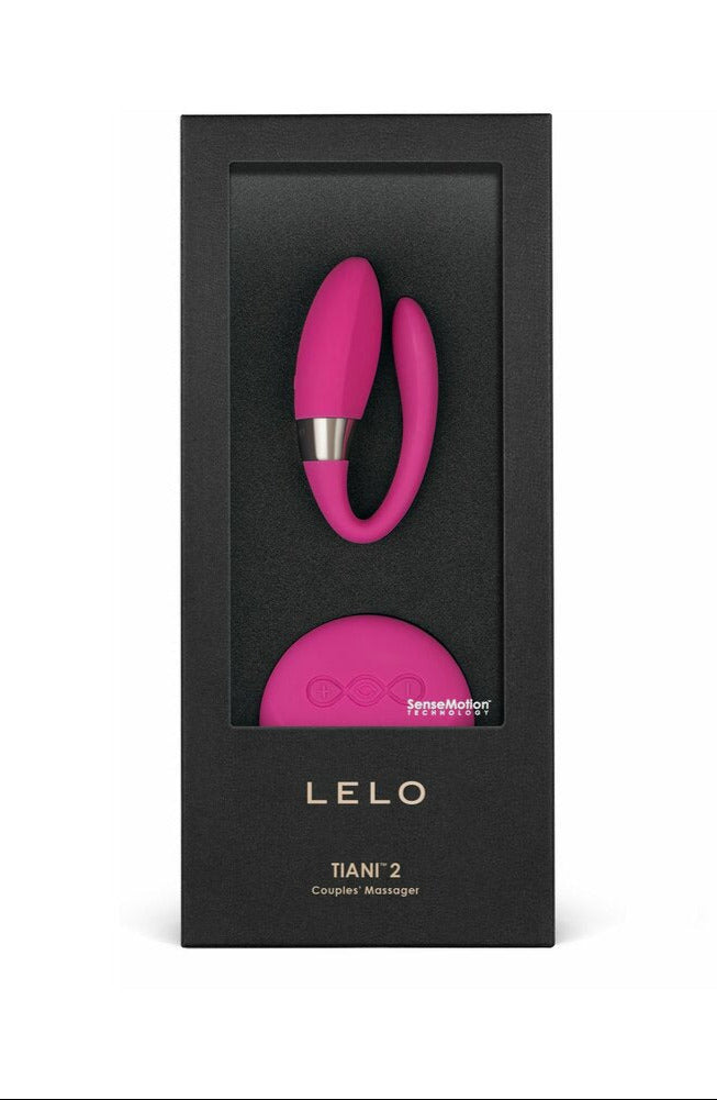 LELO TIANI 2 Dual Stimulation Couples Vibrator with Remote Cerise in elegant packaging