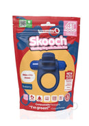 Screaming O 4T Skooch Vibrating Cock Ring Blueberry packaging showcasing a blue vibrating ring with flexible fins.