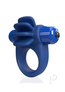 Screaming O 4T Skooch Vibrating Cock Ring Blueberry with soft extensions for shared pleasure.