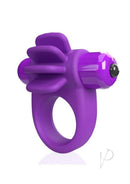 4T Skooch Vibrating Cock Ring with Clitoral Stimulator Grape in vibrant purple, designed for shared pleasure.