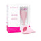 INTIMINA Lily Cup Ultra Soft Menstrual Cup Size A in packaging with medical-grade silicone design.