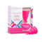 INTIMINA Lily Cup One Menstrual Cup with packaging, featuring a soft pink reusable menstrual cup designed for beginners.