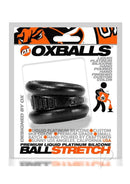 Oxballs Neo-Stretch Neo-Angle Silicone Ball Stretcher Black packaging with product description and branding.
