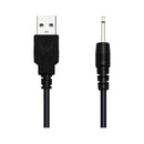 Lovense USB Charging Cable for Lush Hush Edge Osci Black close-up showing USB and charging connector.
