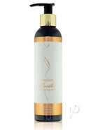 Sliquid Balance Soothe Body Lotion Sweet Coconut 8.5 Oz bottle with pump and elegant design.