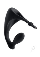 Gender X Back It Up Vibrating Butt Plug with Remote Black in sleek black design with tapered shape