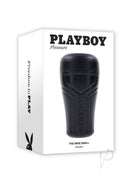 Playboy The Urge Stroker Small Black discreet canister masturbator for satisfying solo sessions.