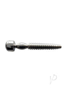 Rouge Stainless Steel Shower Penis Plug showing polished finish and graduating shaft design for intimate sensation play.