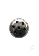 Rouge Stainless Steel Shower Penis Plug with multiple openings for fluid flow.