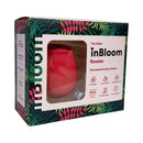 Inbloom Rosales Sucking Vibrator in colorful packaging showcasing its romantic rose-inspired design and features.