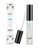 EXSENS of Paris Hot Kiss Play Lip Gloss Coconut with applicator for warming kissing sensations.