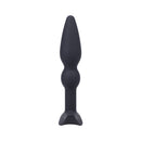 Tantus Perfect Plug Anal Plug Onyx - slim silicone plug for beginner anal play, designed for comfort and gradual entry.