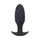 Tantus Ryder Silicone Anal Plug Onyx designed for comfort and extended wear with a gradual curve for fullness.