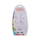 Tantus Perfect Plug Anal Plug Kit Lilac packaging with product details and descriptions on the back.