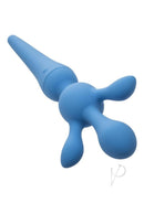 Couture Collection Rechargeable Silicone Body Wand Kit Blue featuring soft silicone design for luxurious massage.