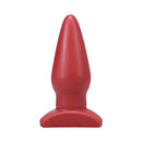 Tantus Ringo Anal Plug Crimson, a premium silicone anal plug with a sleek finish and bold crimson color.